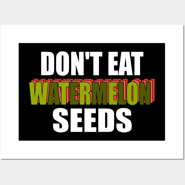 Watermelon seeds gift for pregnant women Wall Art by Monstershirts